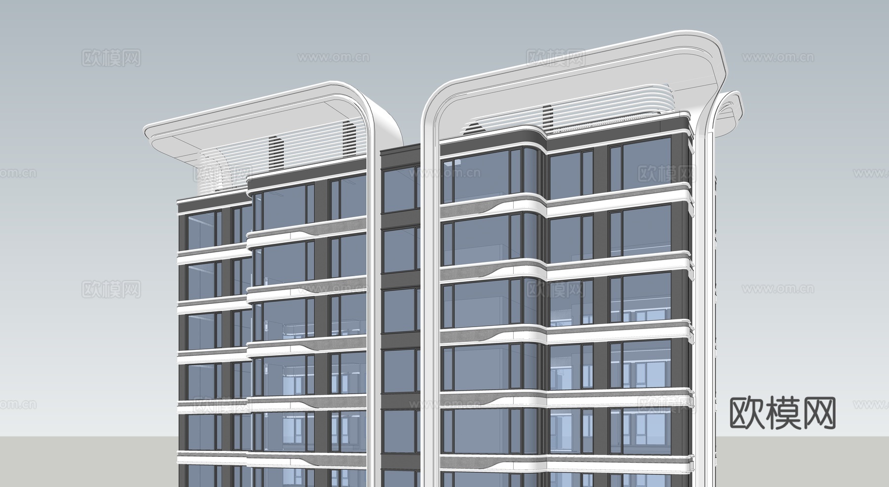 高层住宅su模型