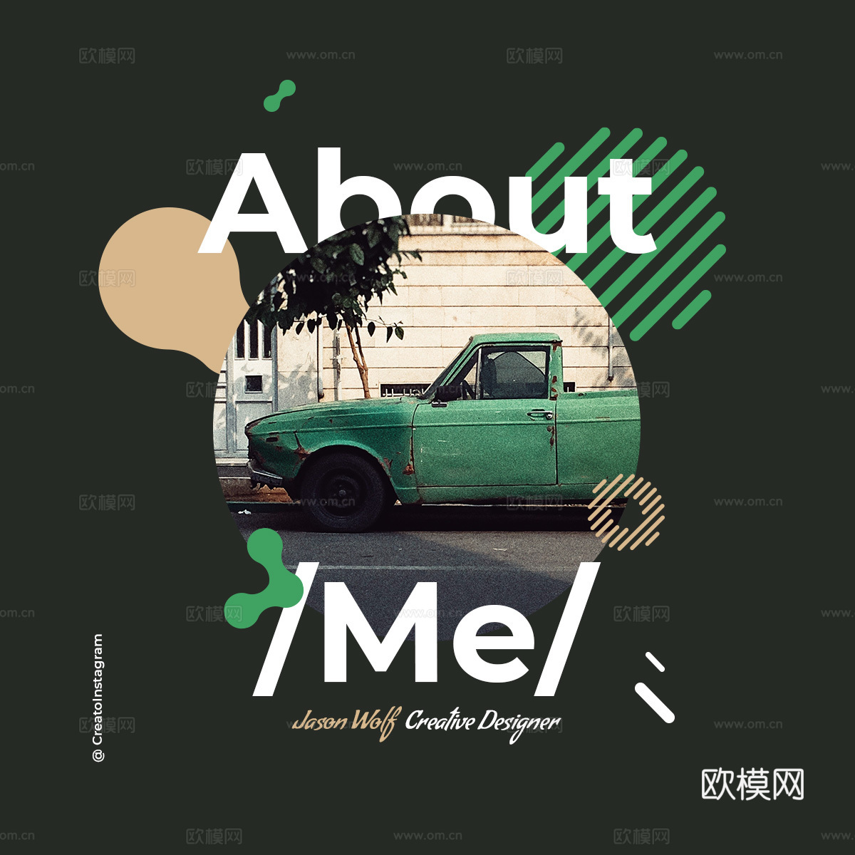 孟菲斯图文排版时尚创意广告海报16