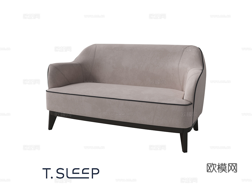 T.Sleep 双人沙发3d模型下载（渲染图1）