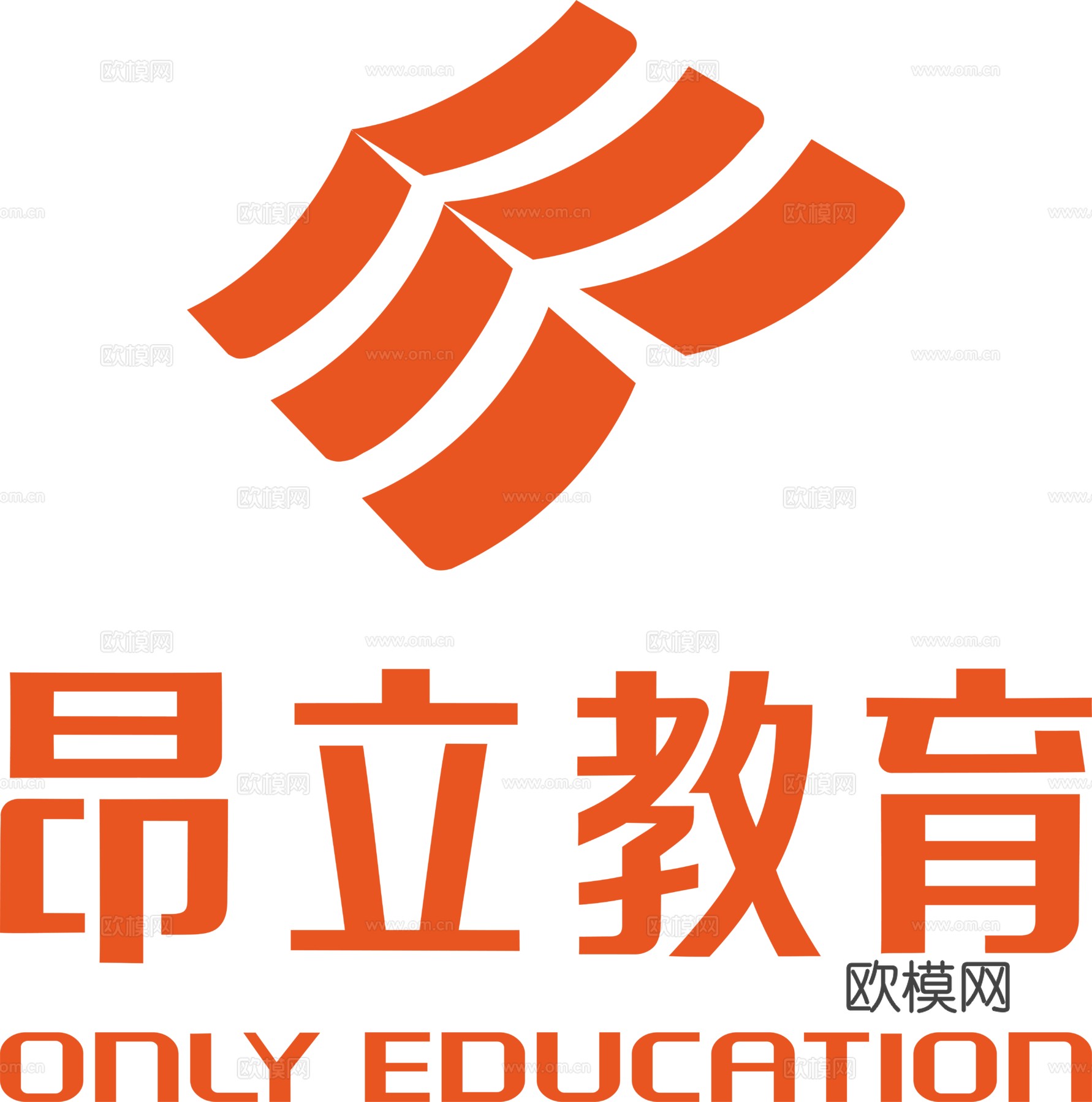 昂立教育，培训机构logo。商标logo1