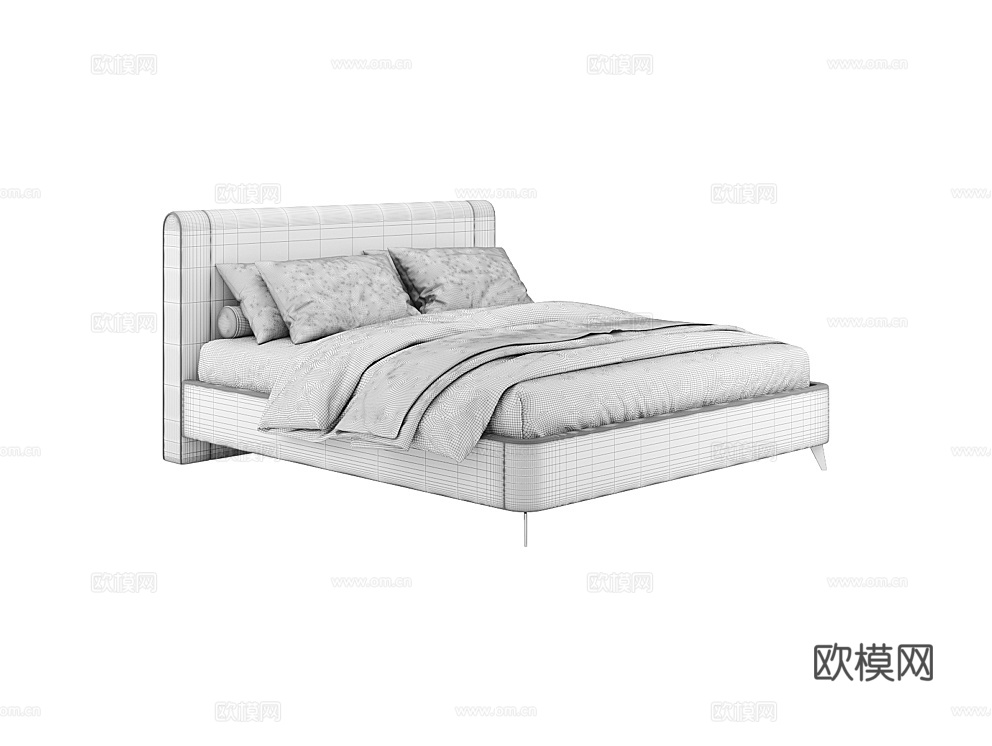 MEBELFORM 双人床3d模型下载（渲染图4）