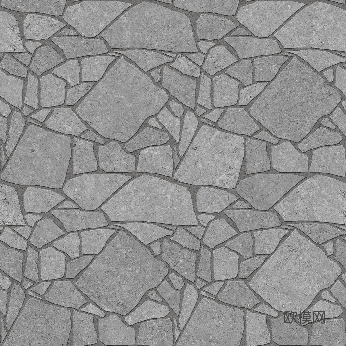 岩石碎拼龟裂纹地面