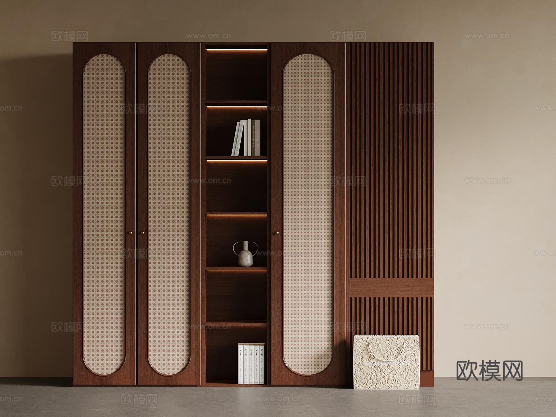 中古风衣柜su模型