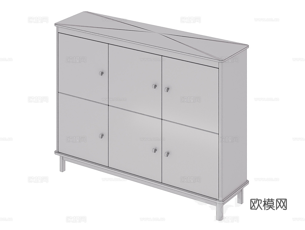 Ellipsefurniture 成品鞋柜3d模型下载（渲染图2）