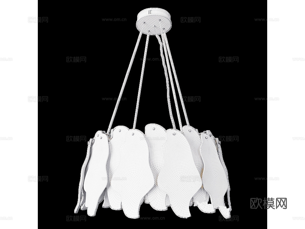 modelux 奢华吊灯3d模型下载（渲染图2）