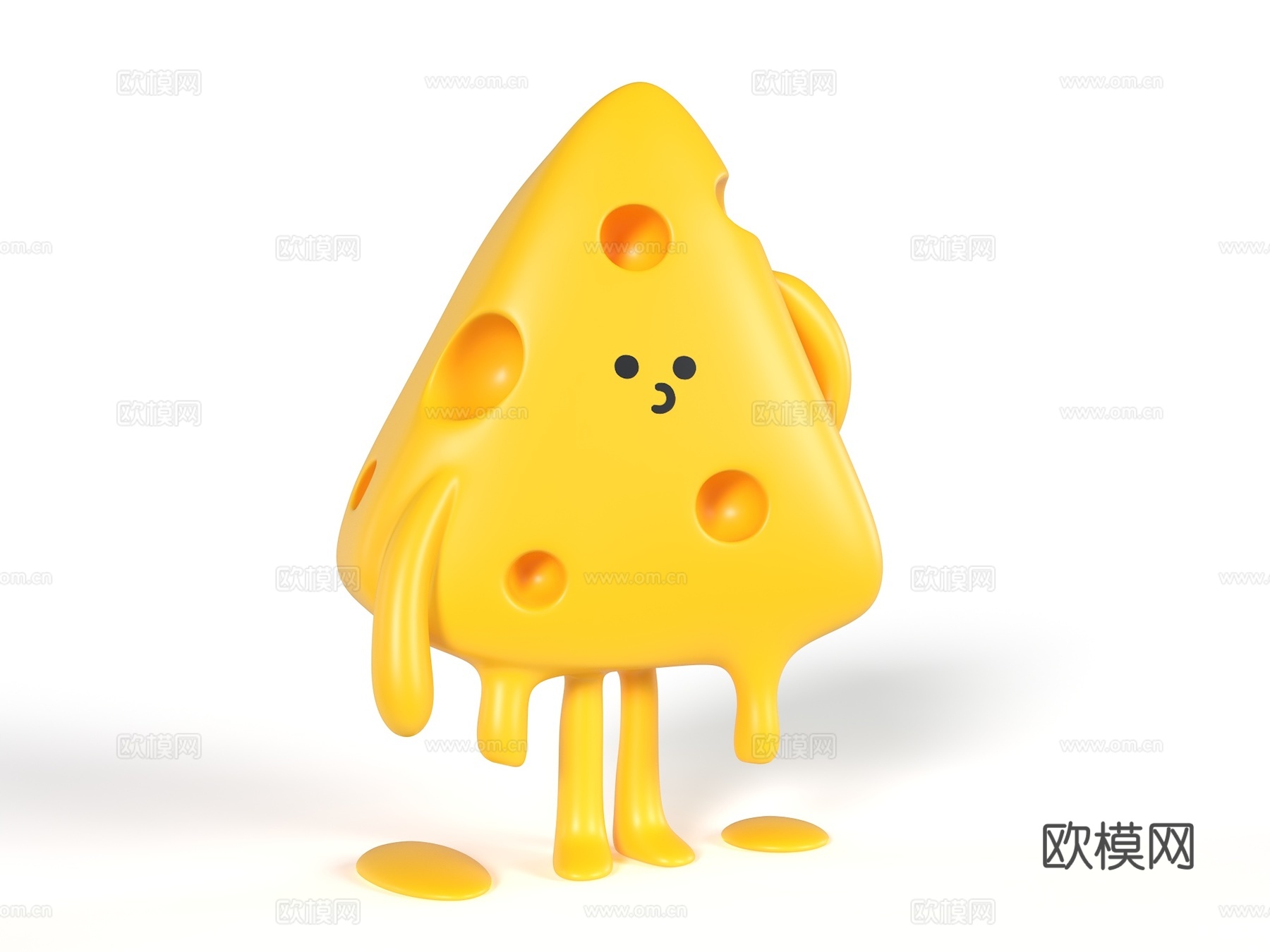 拟人摆件 玩具 奶酪摆件 卡通玩具 装饰摆件 卡通玩具 卡通su模型