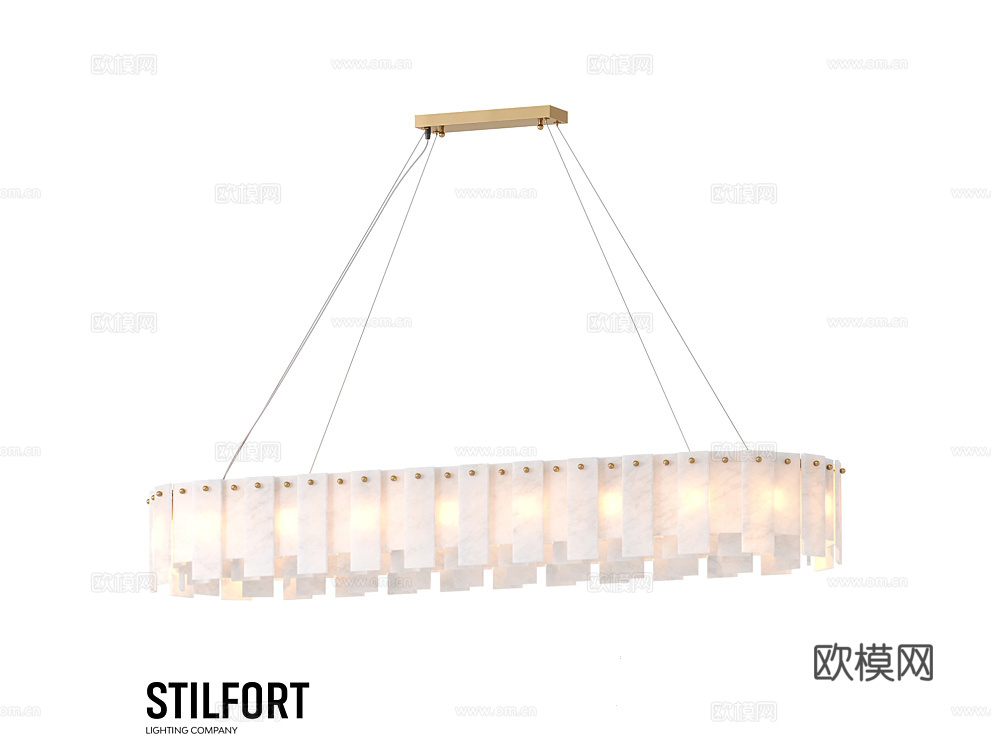 Stilfort 轻奢吊灯3d模型下载（渲染图1）