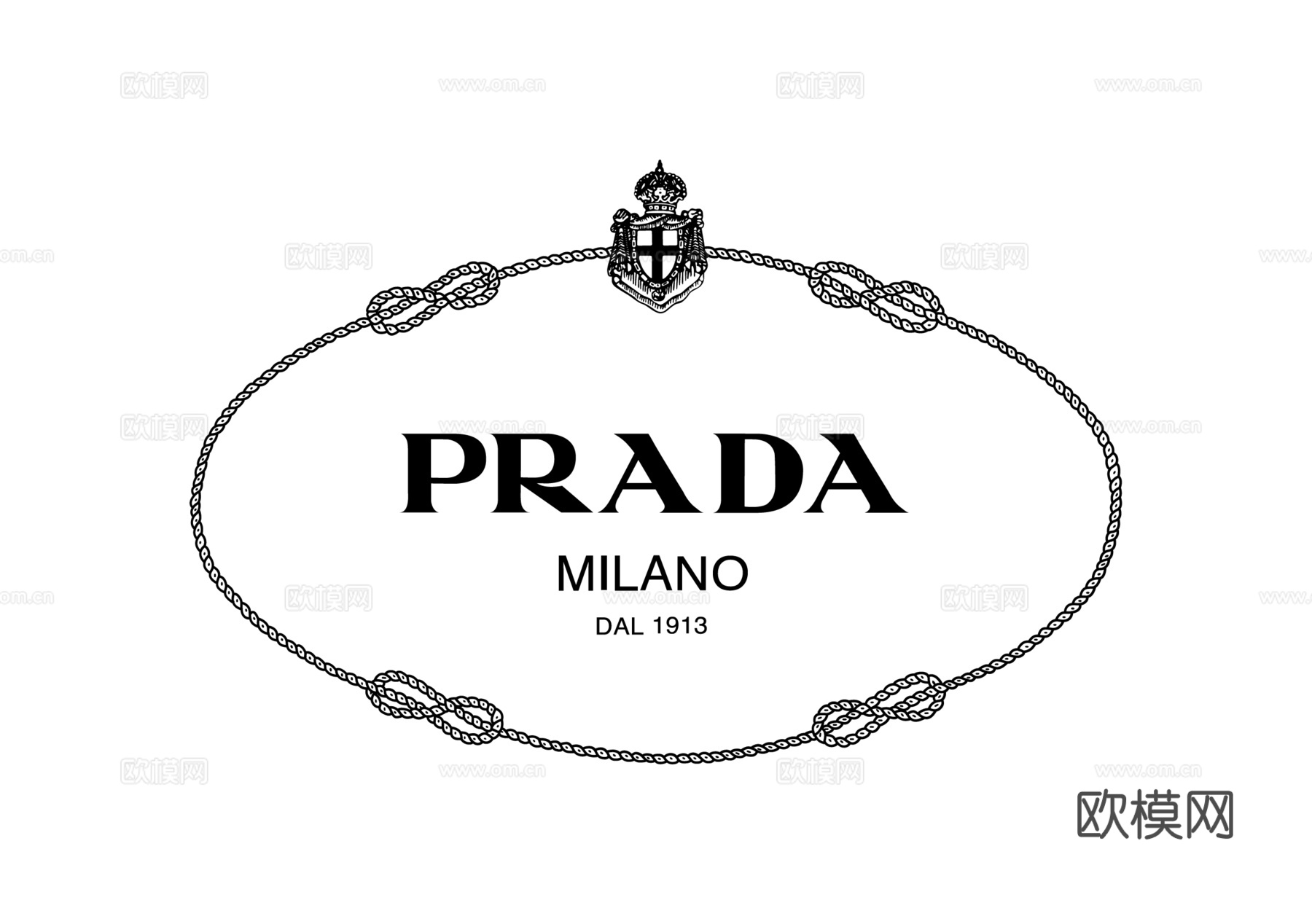 Prada-47，时尚大牌LOGO-奢侈品LOGO