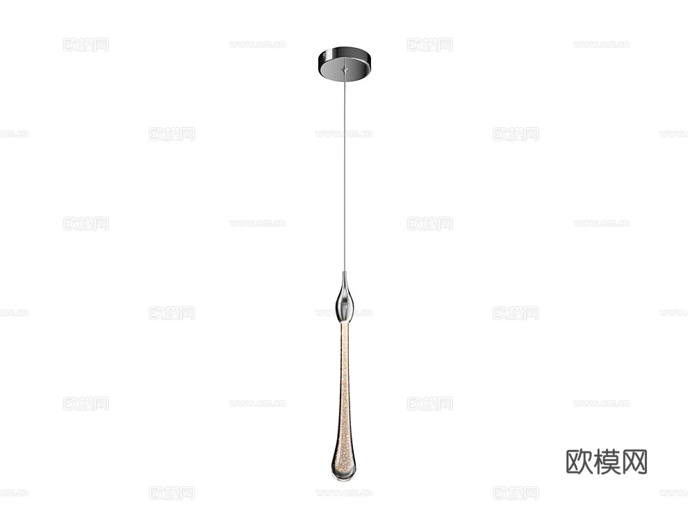 MODELUX 水滴吊灯3d模型下载（渲染图2）