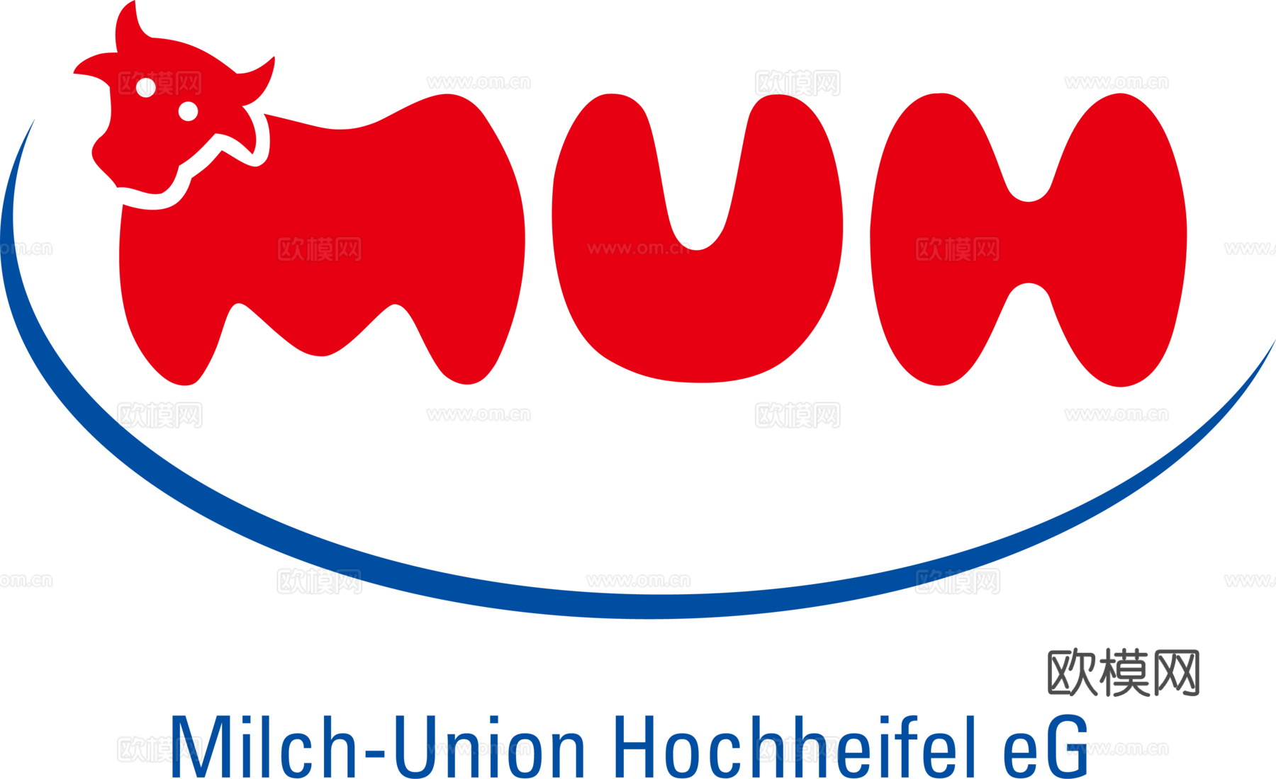 MUH，牛奶乳业logo，品牌商标logo1