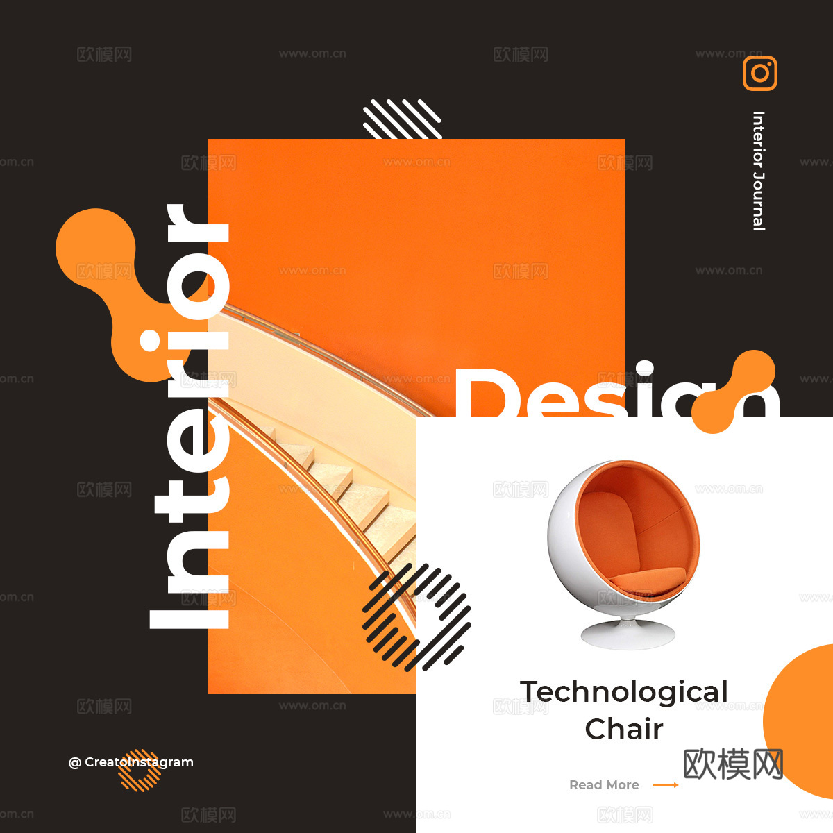 孟菲斯图文排版时尚创意广告海报44