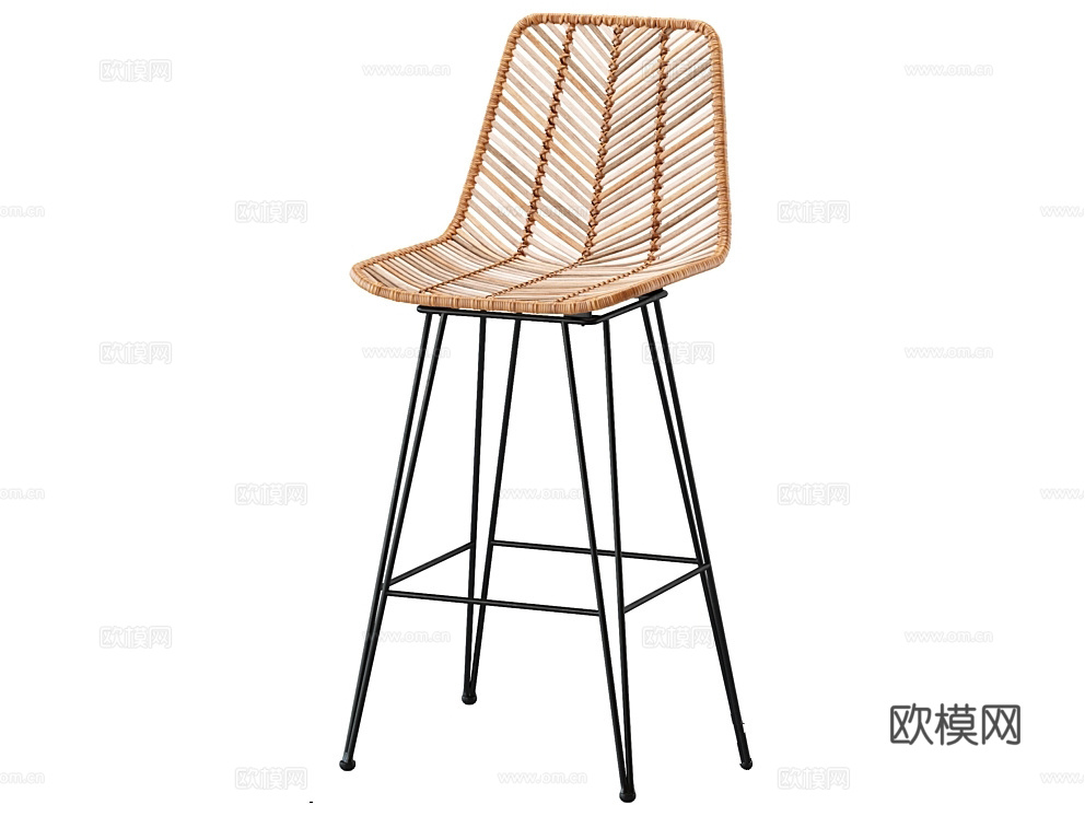 LoftDesigne 吧椅3d模型下载（渲染图1）