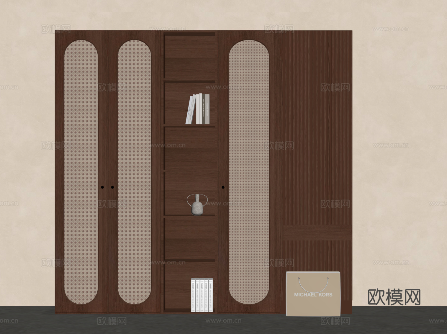 中古风衣柜su模型