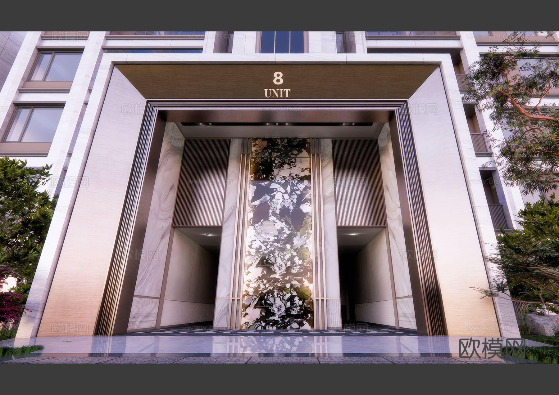 住宅门头su模型