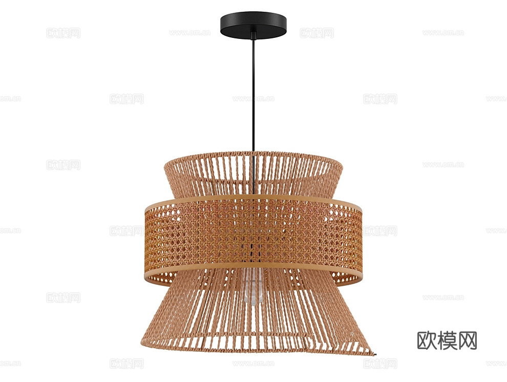 Favorite 侘寂吊灯3d模型下载（渲染图2）