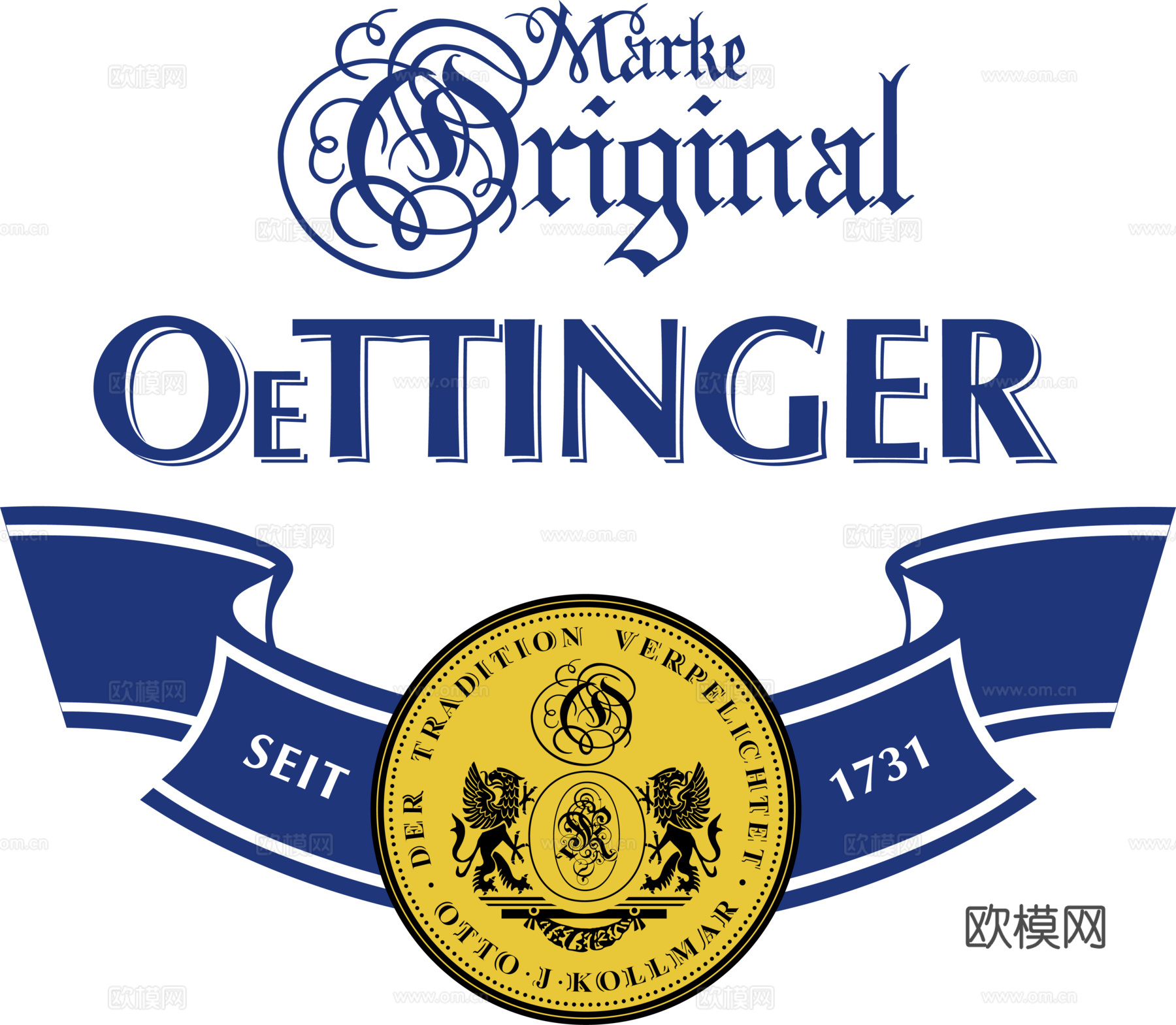 奥丁格，啤酒品牌logo