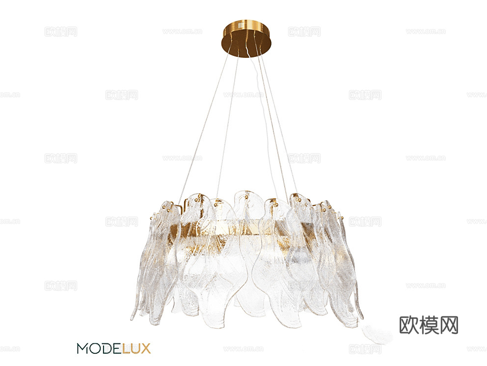 modelux 奢华吊灯3d模型下载（渲染图3）