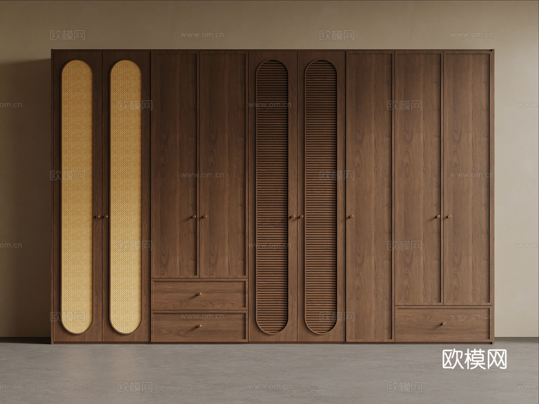 中古风衣柜su模型