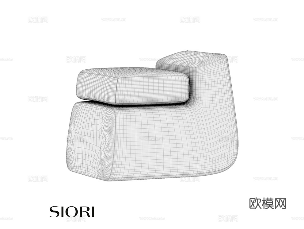Siori 沙发凳3d模型下载（渲染图2）