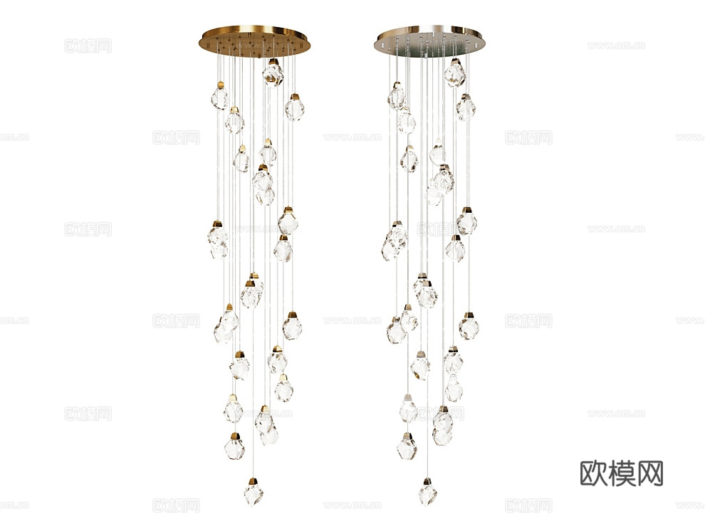 MODELUX 吸盘吊灯 装饰灯3d模型下载（渲染图3）