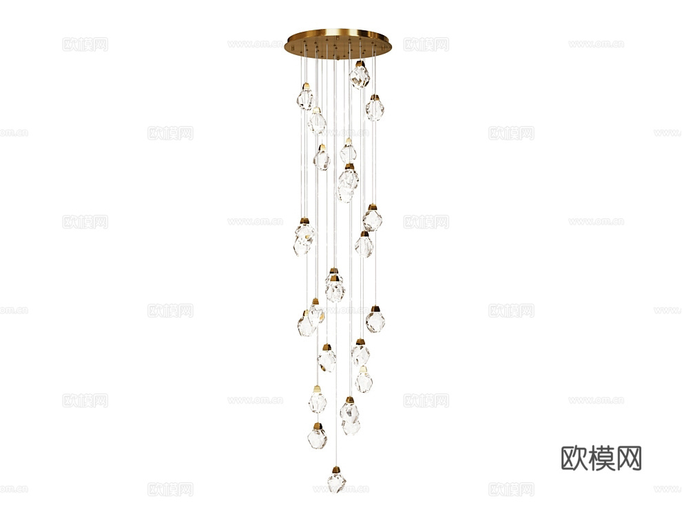 MODELUX 吸盘吊灯 装饰灯3d模型下载（渲染图2）