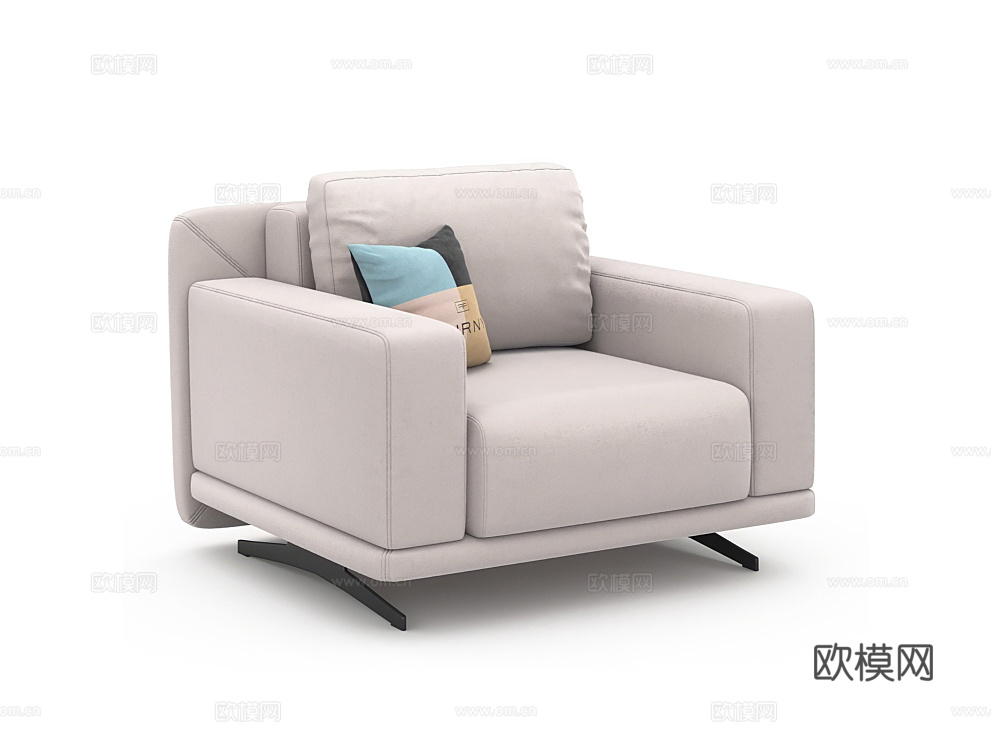 The Furny 单人沙发3d模型下载（渲染图3）