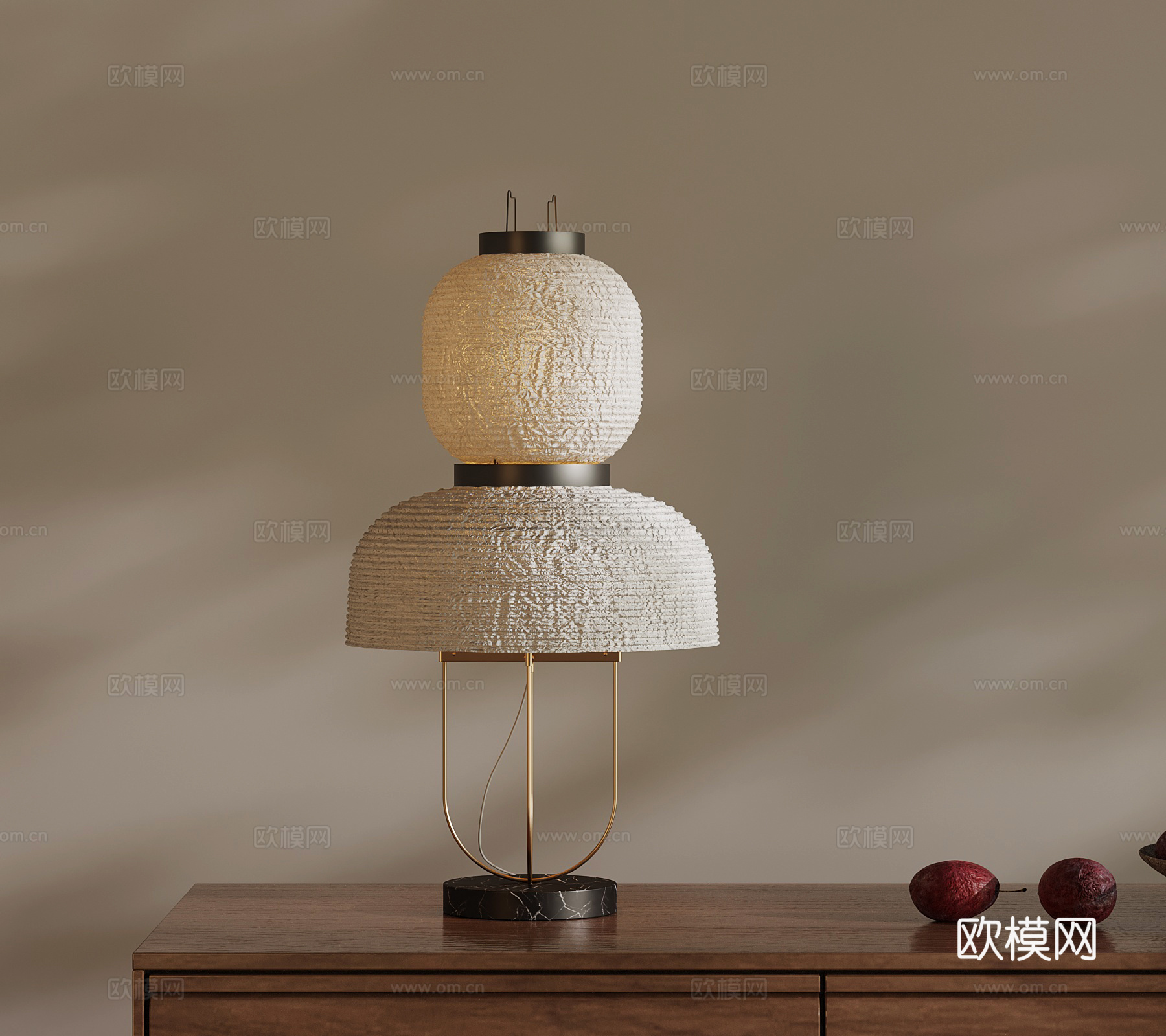 中古风台灯su模型