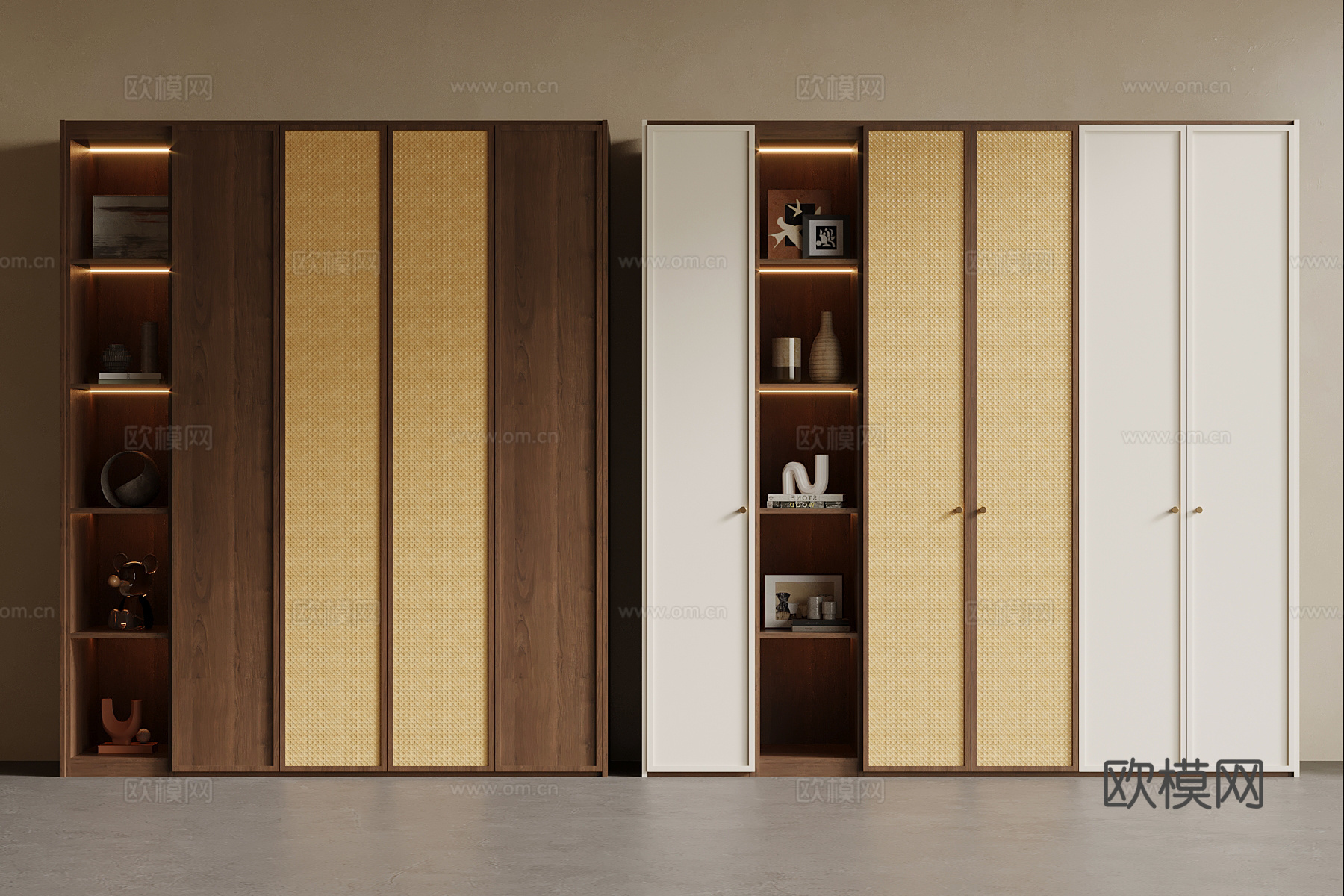 中古风衣柜su模型