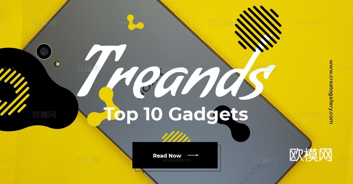 孟菲斯图文排版时尚创意广告海报34