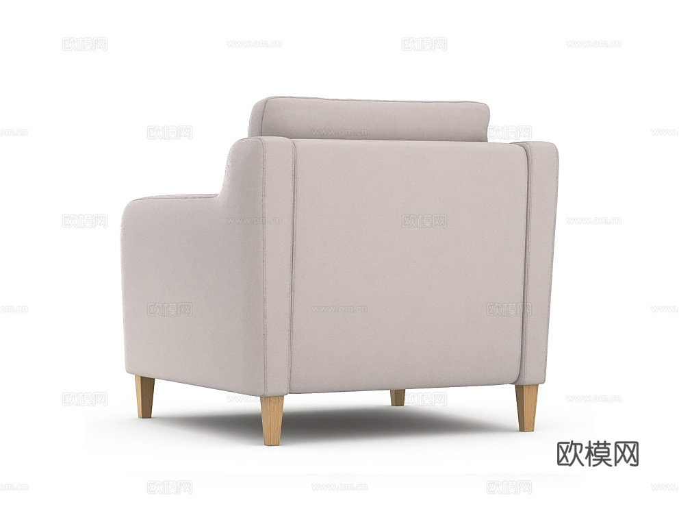 The Furny 单人沙发3d模型下载（渲染图2）