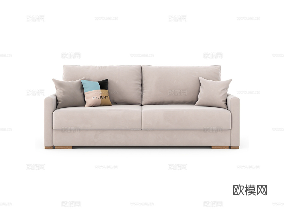 Thefurny 双人沙发3d模型下载（渲染图2）