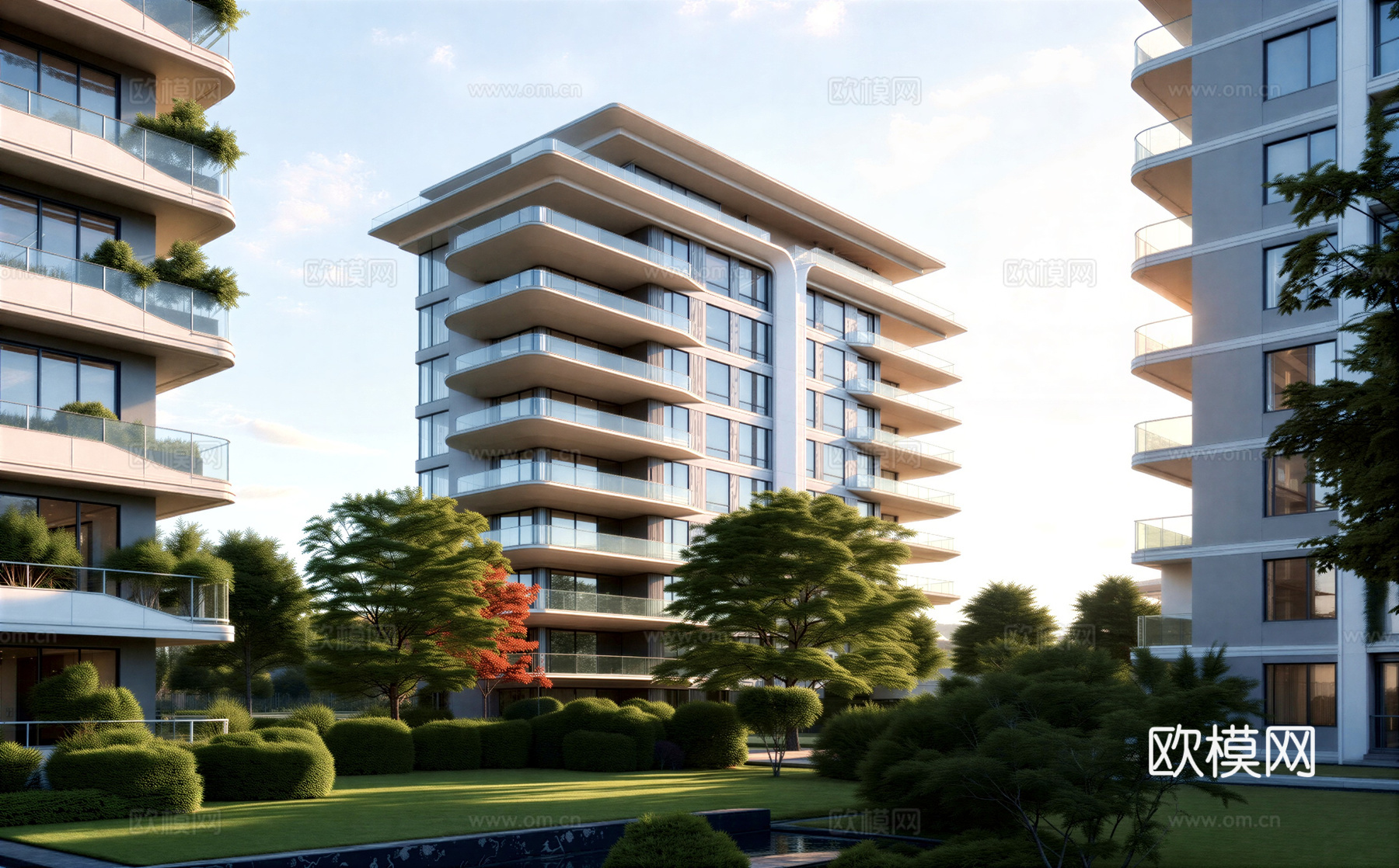 多层住宅 花园洋房su模型