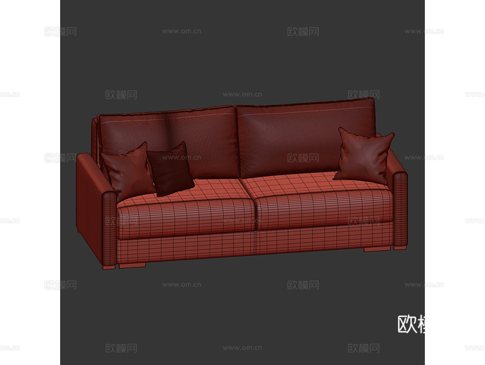 Thefurny 双人沙发3d模型下载（渲染图3）