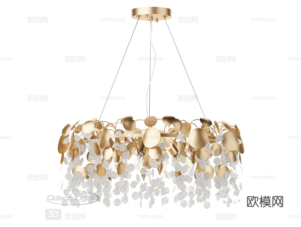 modelux 奢华吊灯3d模型下载（渲染图1）