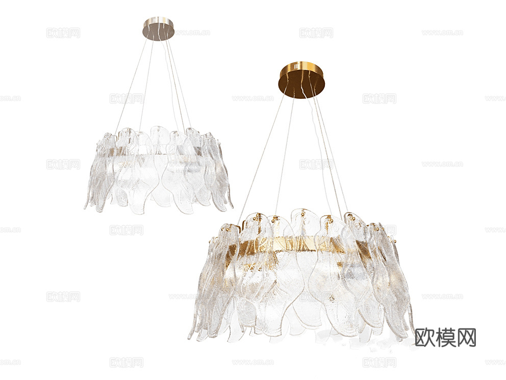 modelux 奢华吊灯3d模型下载（渲染图1）
