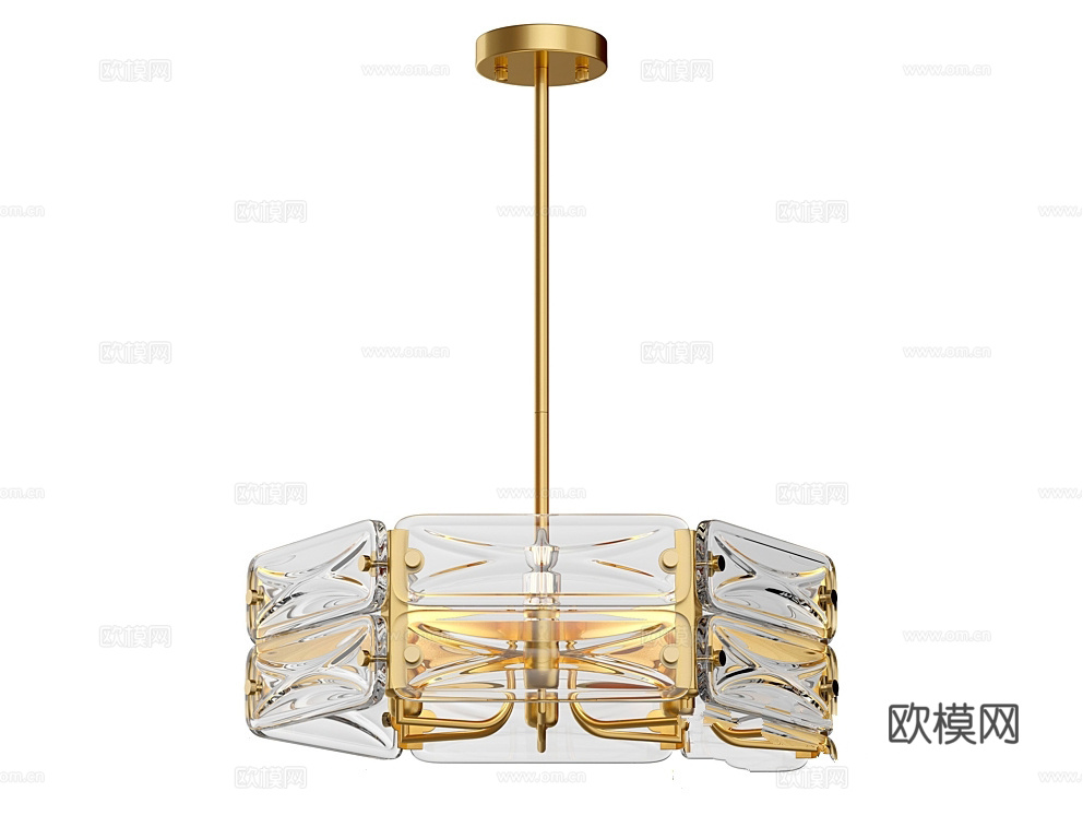 Favorite 轻奢吊灯3d模型下载（渲染图1）