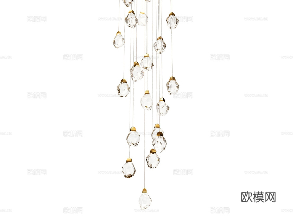 MODELUX 吸盘吊灯 装饰灯3d模型下载（渲染图4）