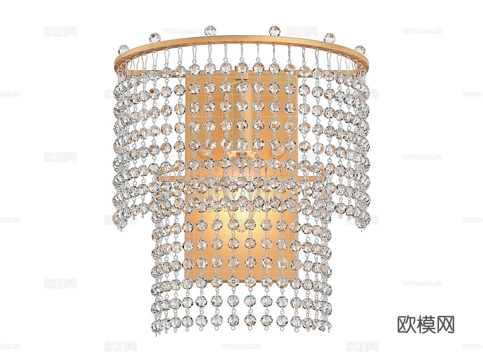 Favorite 水晶壁灯3d模型下载（渲染图1）