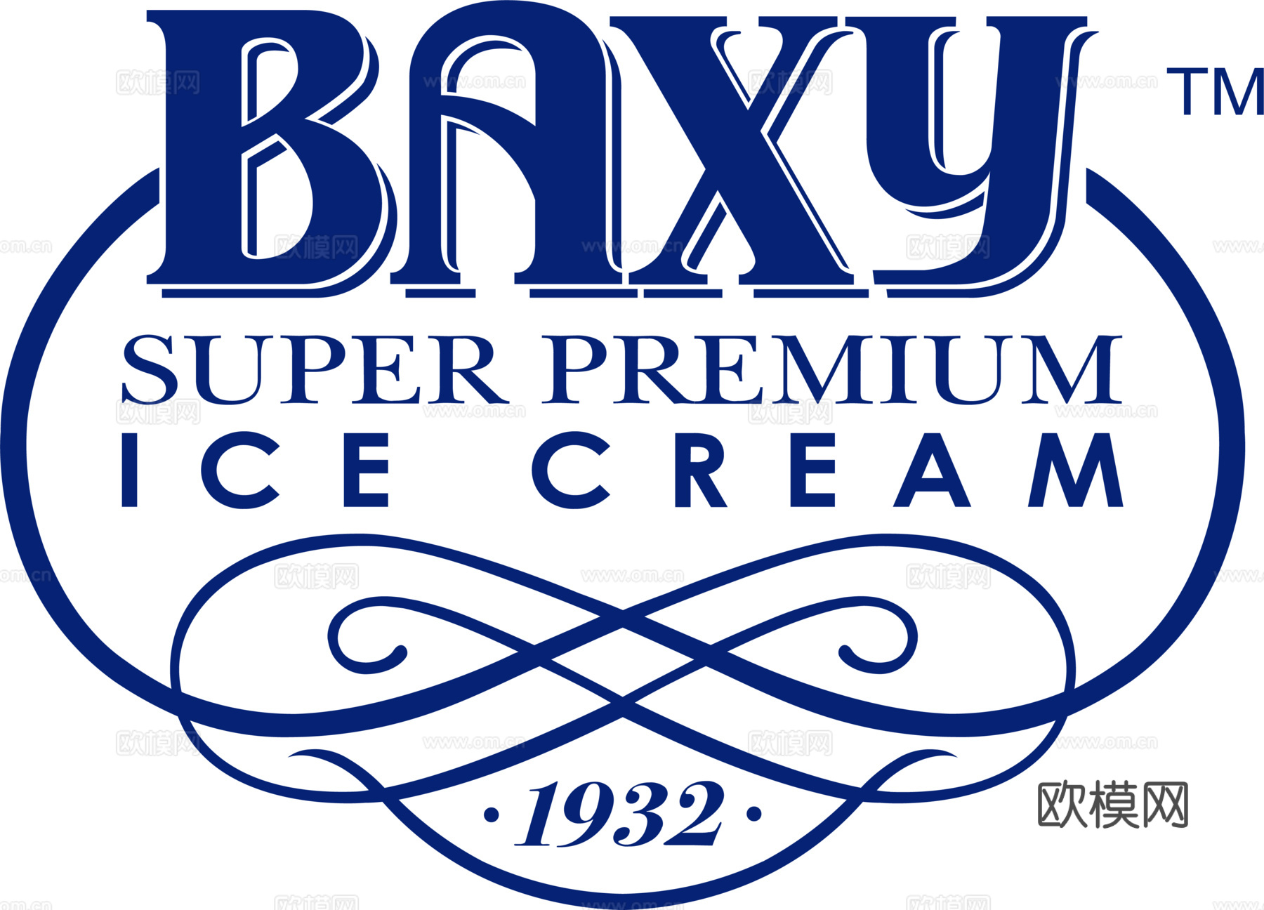 八喜，食品零食logo