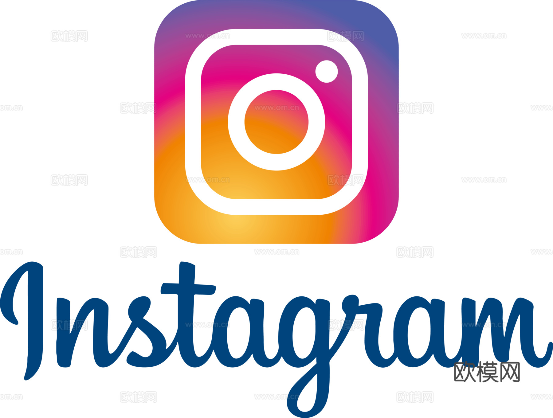 instagram 3，社交平台logo