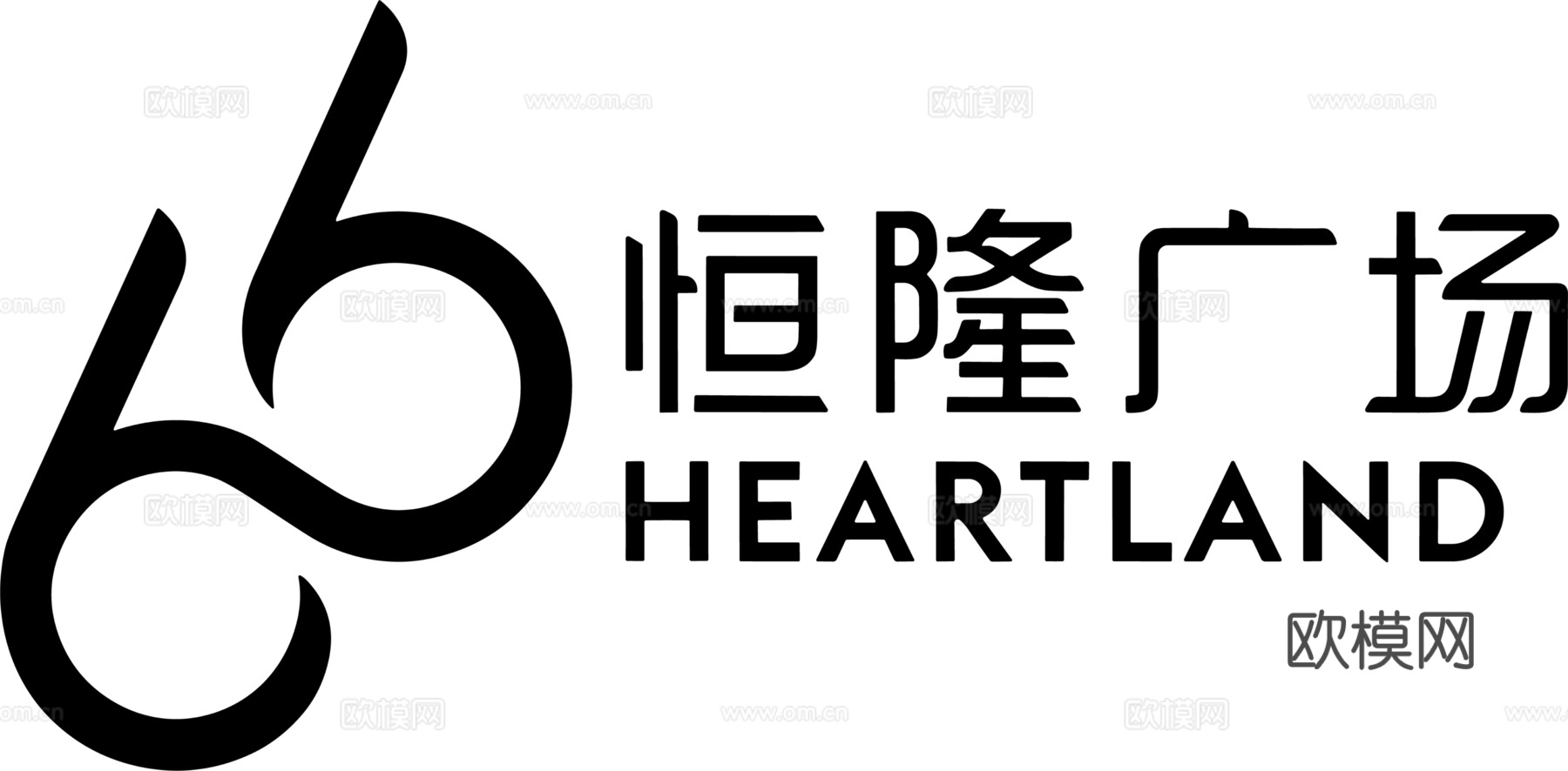 恒隆广场，购物中心logo，商标logo