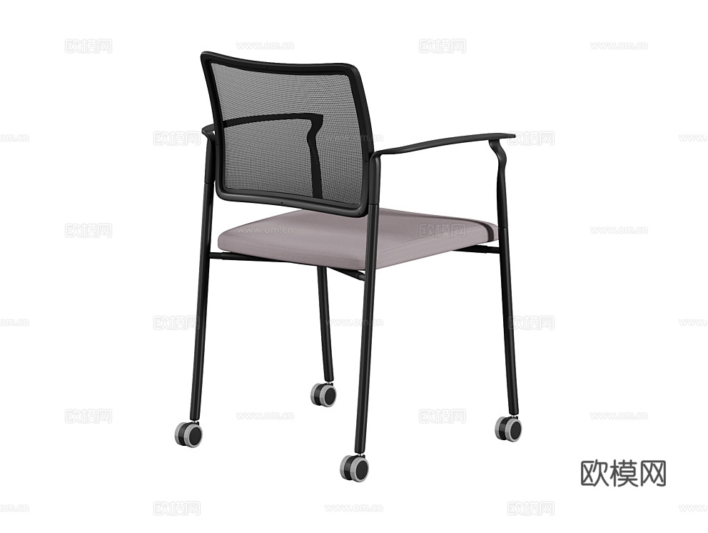 Solo 移动办公椅 会议椅3d模型下载（渲染图2）