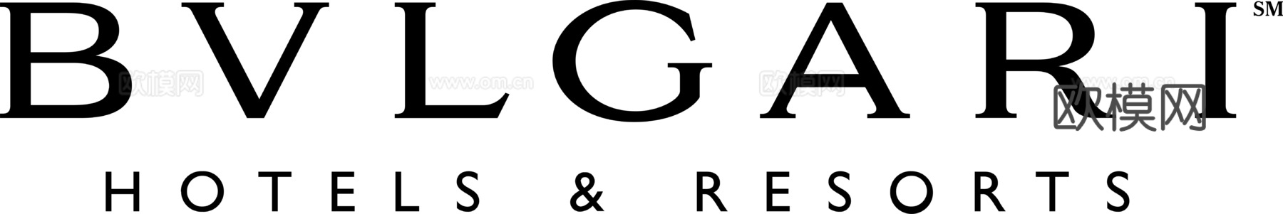 宝格丽酒店，酒店旅馆logo