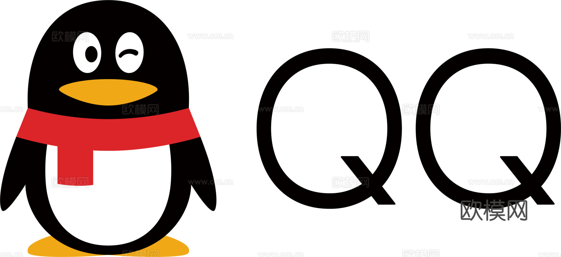 QQ，社交平台logo
