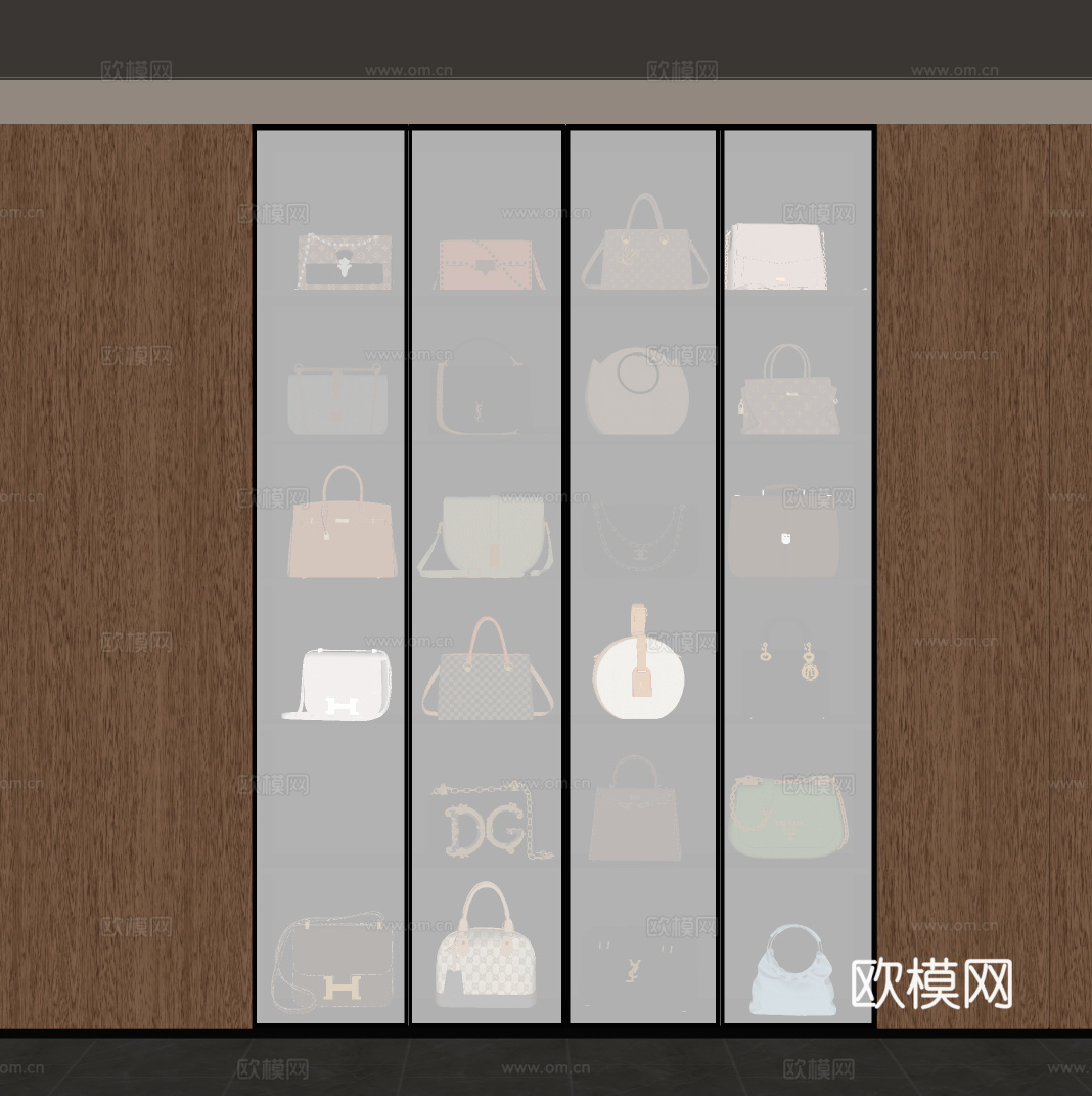 包包 包柜 手提包 包su模型