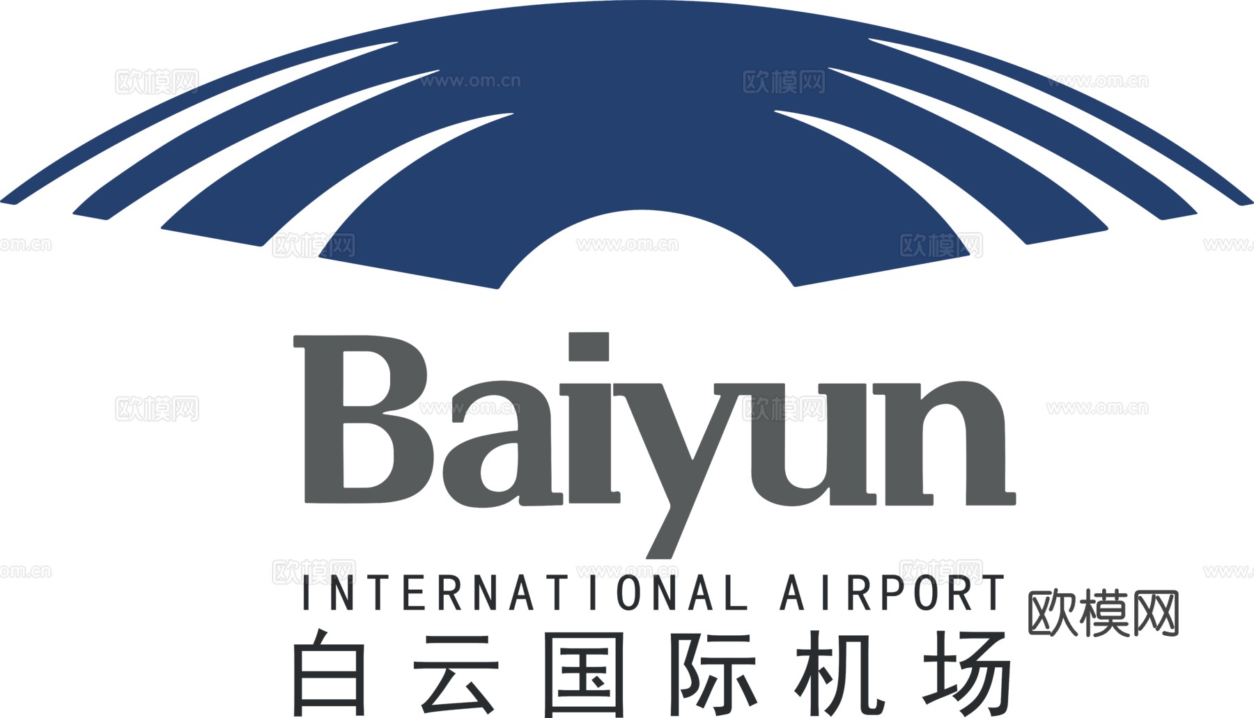 白云国际机场，航空航天logo