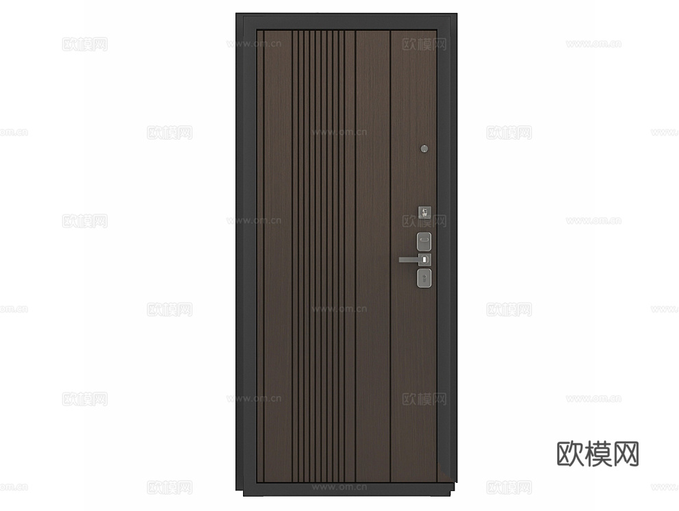 Guardian 入户门 单开门3d模型下载（渲染图2）