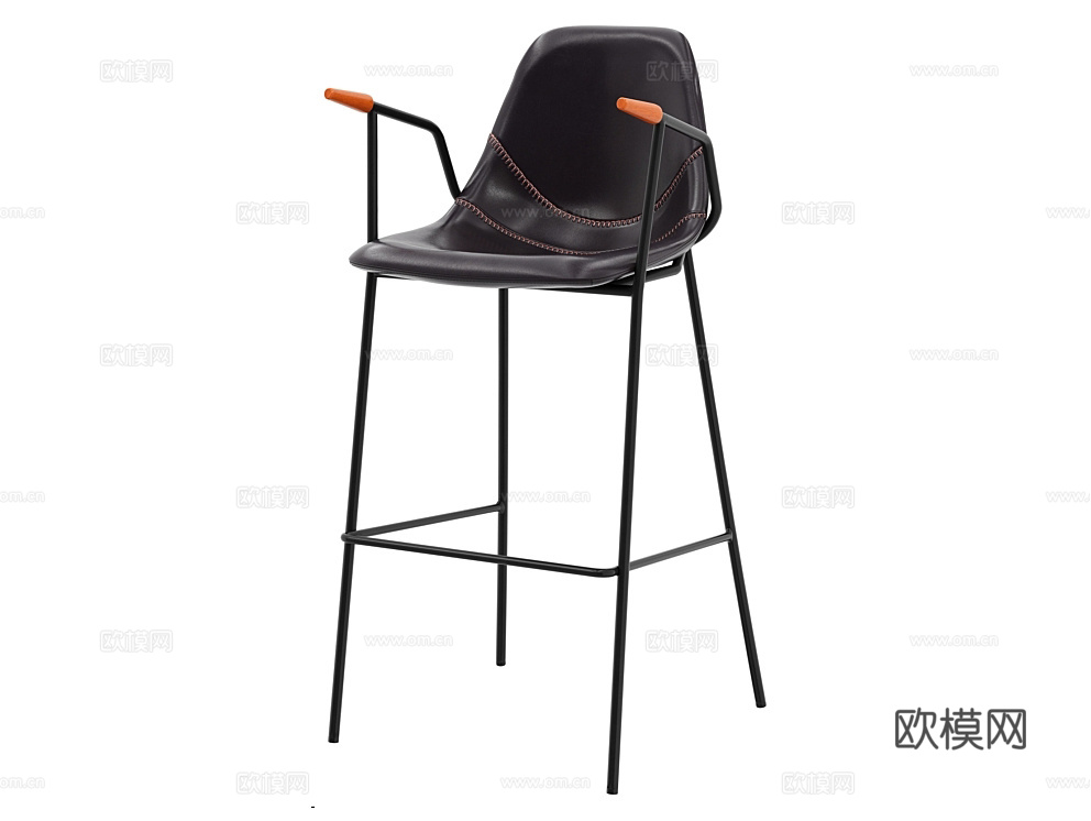 LoftDesigne 吧椅3d模型下载（渲染图1）