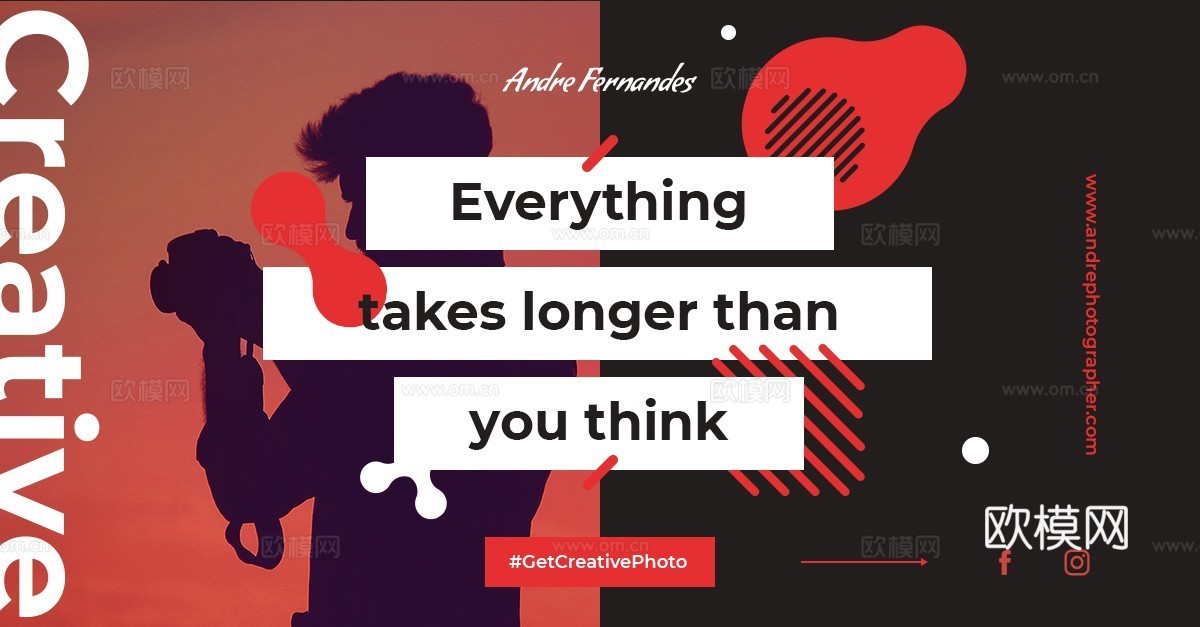 孟菲斯图文排版时尚创意广告海报54