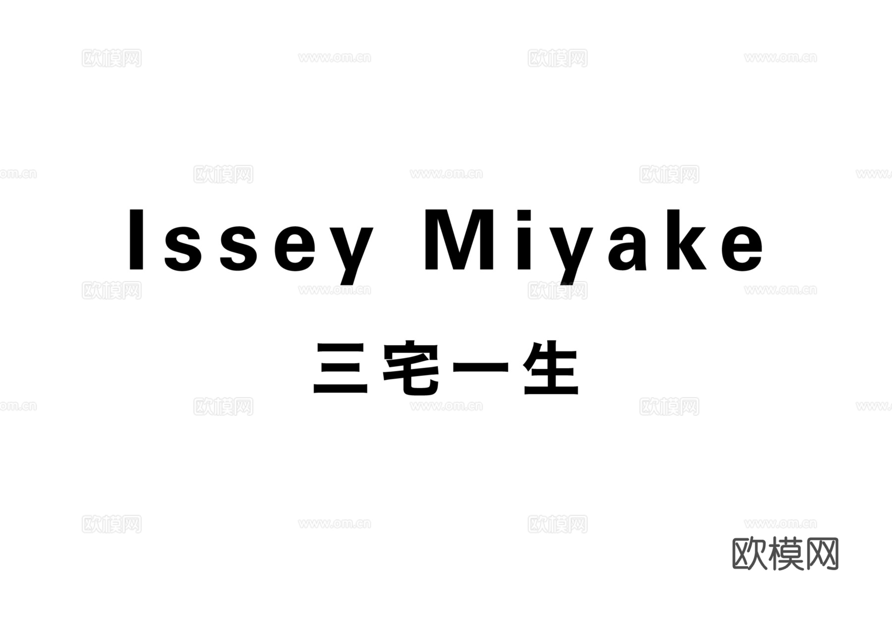 Issey Miyake三宅一生，时尚大牌LOGO-奢侈品L